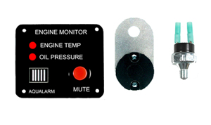 20322 Engine Monitor for Oil and Temp. Single - Click Image to Close